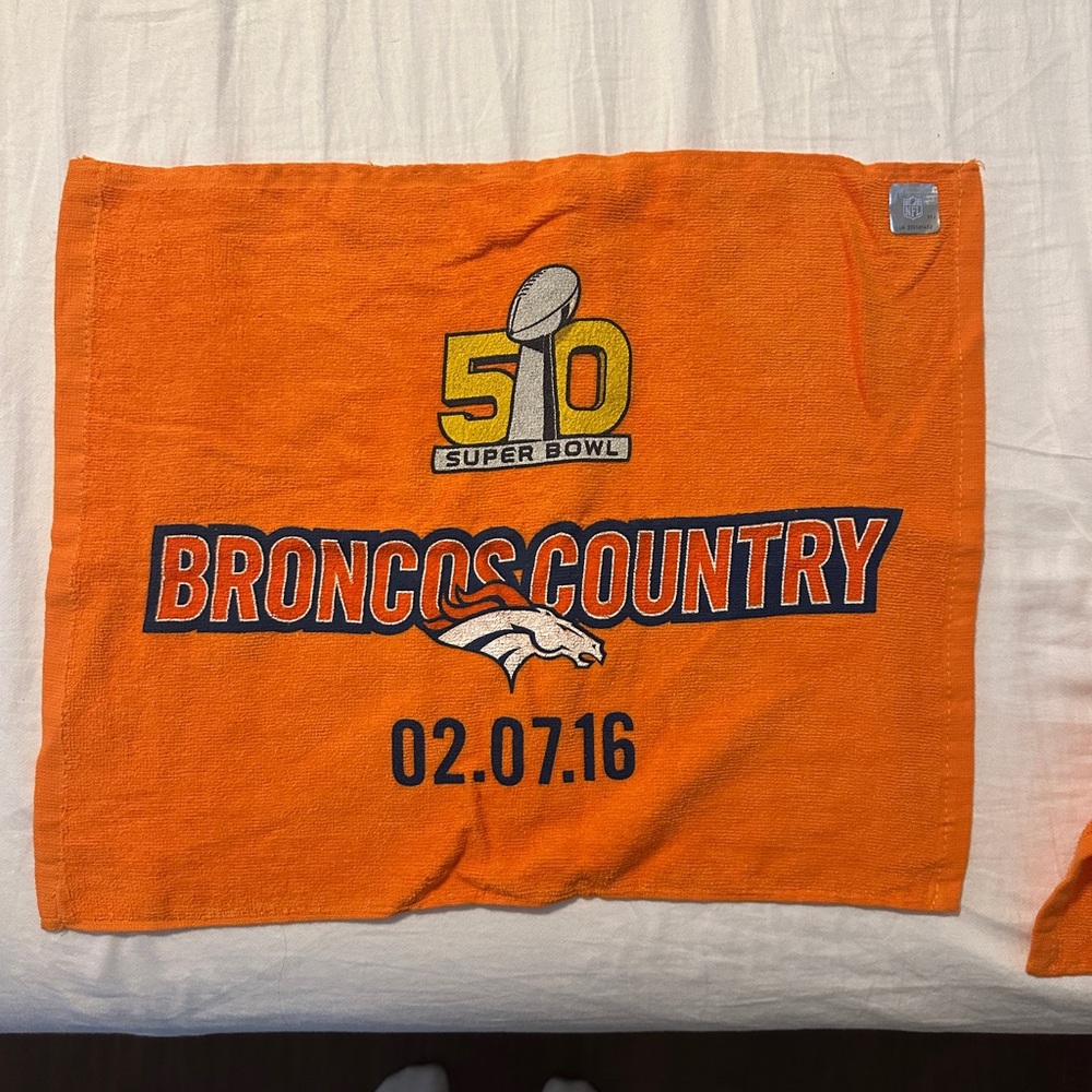 NFL Super Bowl 50 Denver Broncos Team Towel